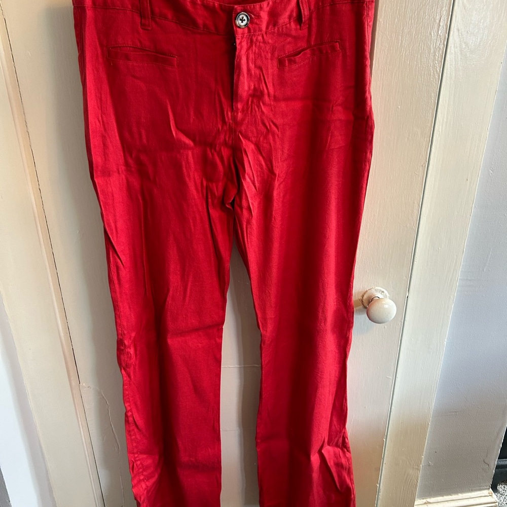 Women’s red trousers